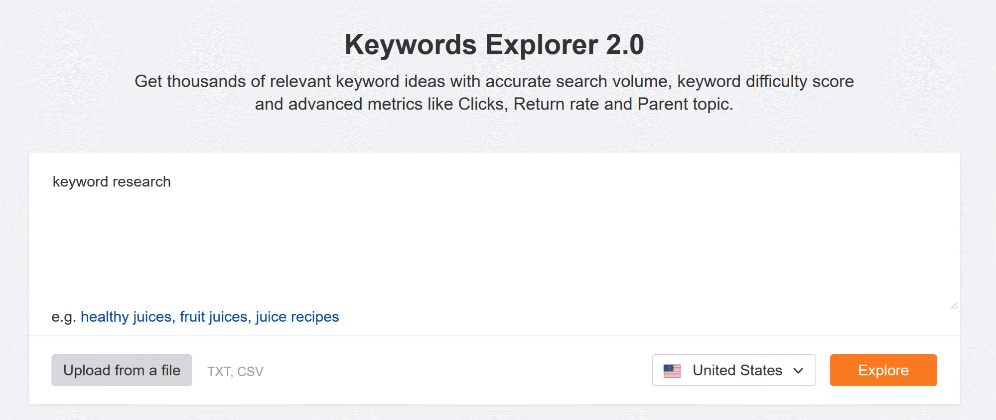 Ahrefs Keywords Explorer 01