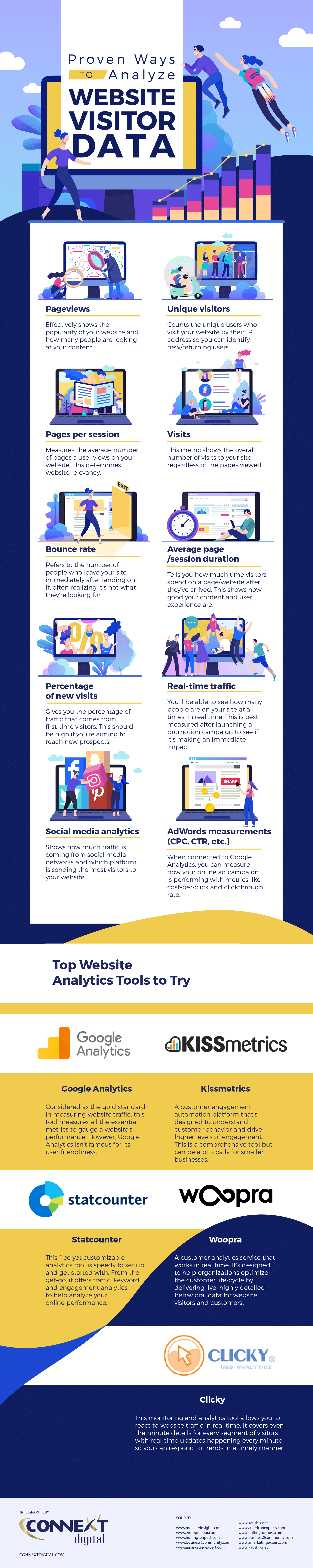 website visitor data infographic