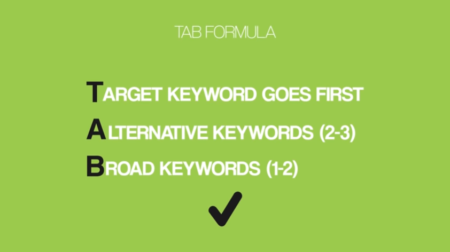 TAB Formula for putting tags on video content