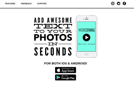 wordswag - free tools to create visuals for social media