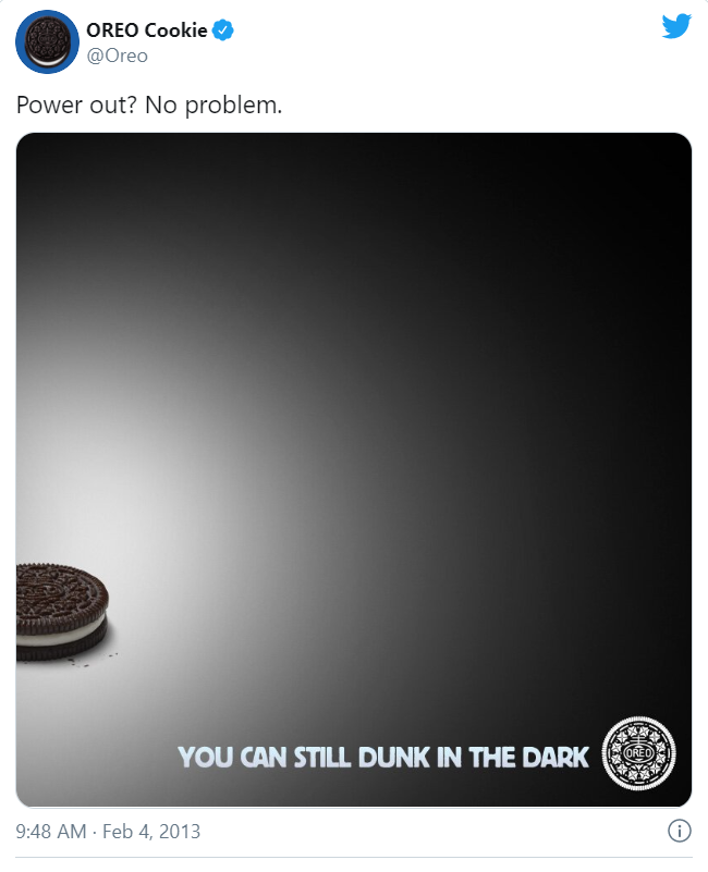 Oreo as best marketing campaigns